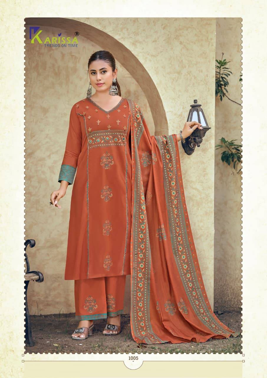 KARISSA By KANIKA 1001 to 1006 Series  Designer Ethnic Wear Collection cotton Dress At Wholesale Price